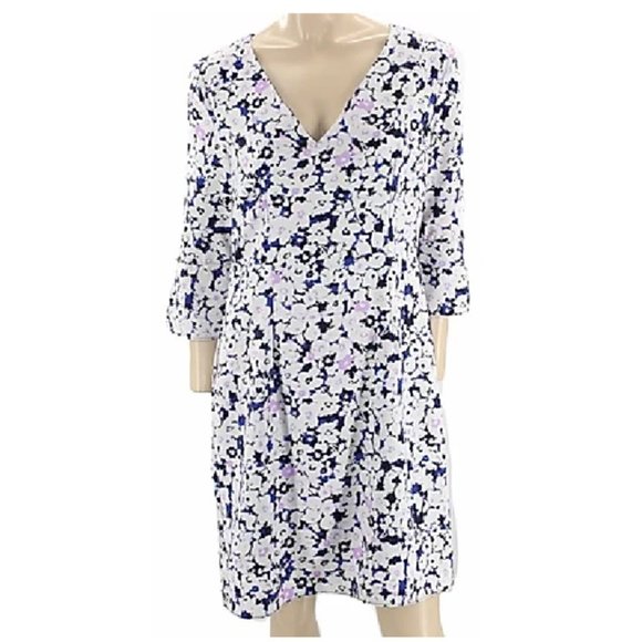 Banana Republic Dresses & Skirts - Flower Print Shift Dress with Trumpet Sleeves